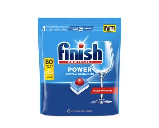 Finish Power All in 1 Lemon Sparkle tablete za strojno pomivanje posode 80 kos (3XL)