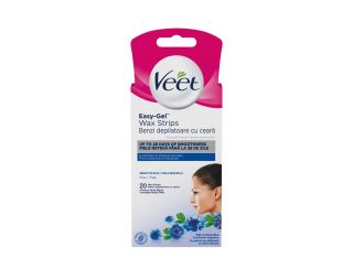 Veet depilacijski lističi 20kos Sensitive Face&Bikini