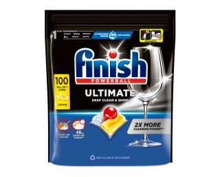 Finish Ultimate All in 1 Lemon Sparkle kapsule za strojno pomivanje posode 100 kos (6XL)