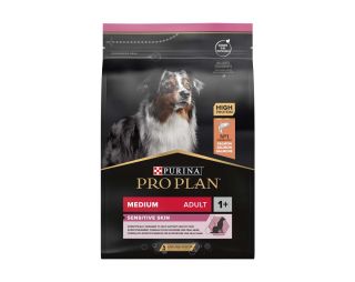 PRO PLAN medium Adult, Sensitive Skin, losos, 3 kg