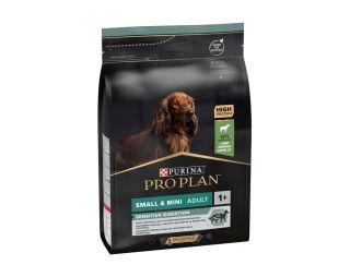 PRO PLAN small&mini Adult Sensitive Digestion, jagnetina, 3 kg