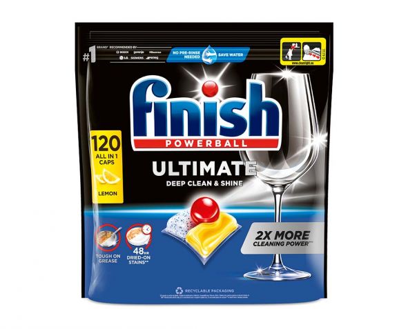 Finish Ultimate All in 1 Lemon Sparkle 120 kos