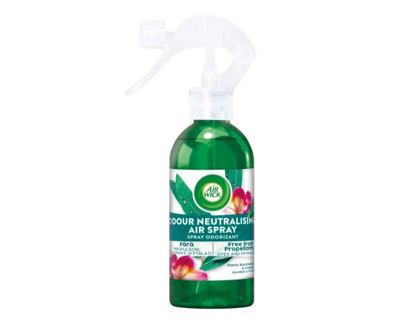 Air Wick Buzz sprej Rainy Eucalyptus & Freesia 237ml