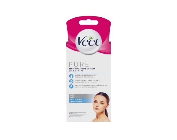 Veet depilacijski lističi 20kos Pure Face