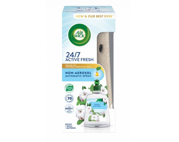 Air Wick Naturmatic komplet Fresh Cotton 228 ml