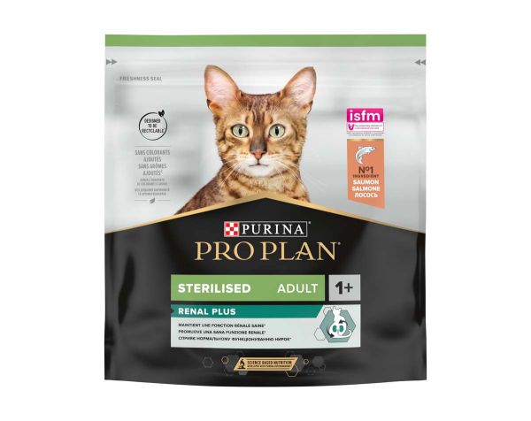 PRO PLAN Sterilized Renal Plus Adult, losos, 400g