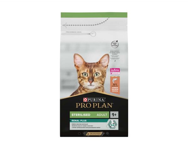 PRO PLAN Sterilized Renal Plus Adult, losos, 1,5kg