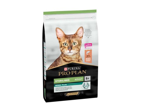 PRO PLAN Sterilized Renal Plus Adult, losos, 10 kg
