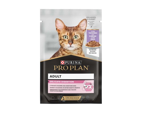 PRO PLAN Delicate Digestion Adult, puran, 85g
