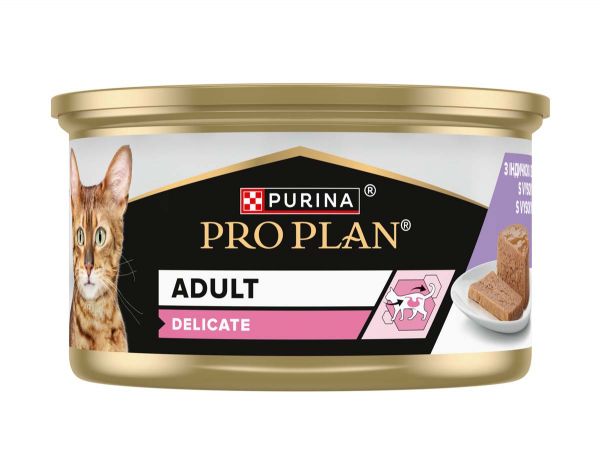 PRO PLAN Delicate, mokra hrana za mačke, puran,  85 g
