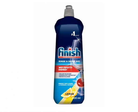 Finish Rinse & Shine Aid Lemon Sparkle – sredstvo za izpiranje 800 ml