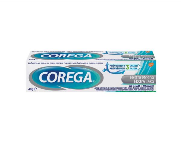Corega pričvrstilna krema Ekstra močna Neutral