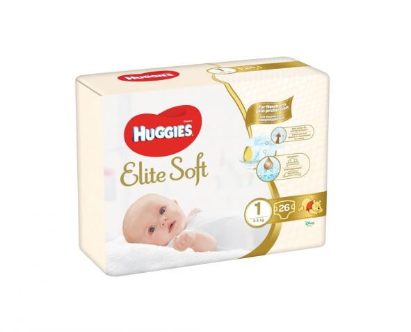 HUGGIES Elite Soft (1) 26/1 plenice
