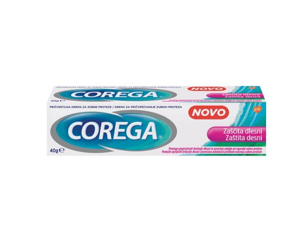 Corega pričvrstilna krema Zaščita Dlesni