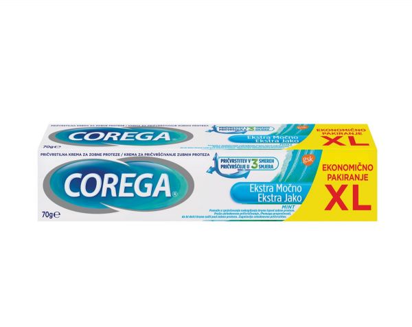 Corega pričvrstilna krema Ekstra močna Mentol