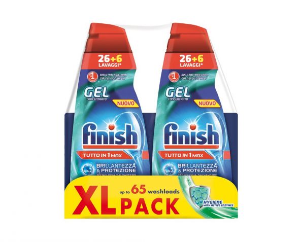 Finish All in One gel 2x650 ml Hygiene