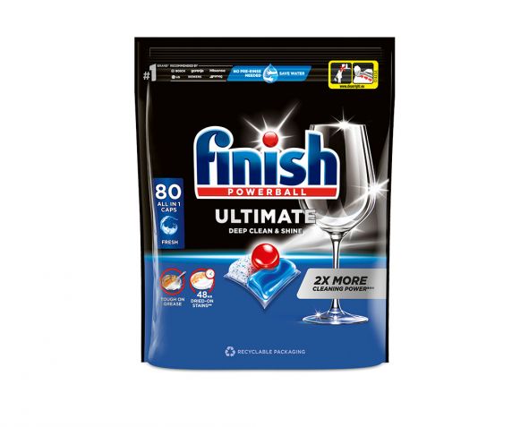 Finish Ultimate All in 1 Regular kapsule za strojno pomivanje posode 80 kos (5XL)