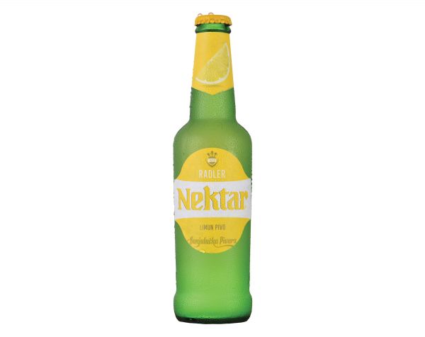 Nektar radler z okusom limone 2,1%, 330 ml, steklo 