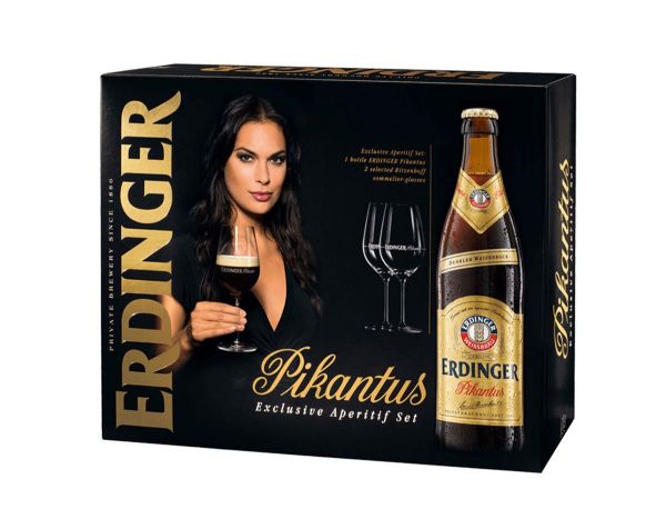 Erdinger Pikantus 7,3% aperitiv set 1+2 kozarca