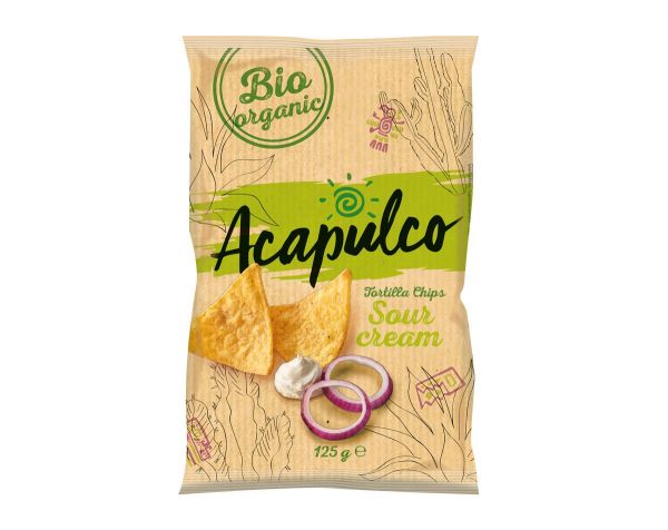 Acapulco Bio Čips Kisla smetana in čebula