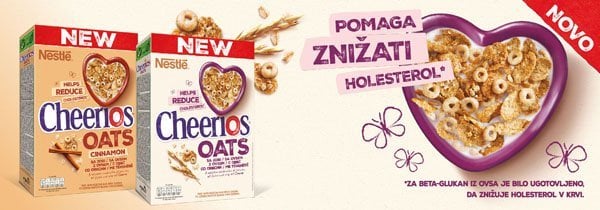 Novi Nestle kosmiči Cheerios Oats