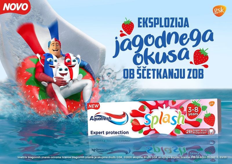 Aquafresh Splash: poživitev linije otroških zobnih past