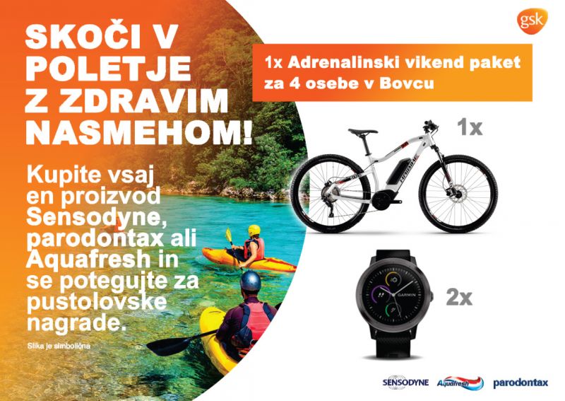 Nagradna igra GSK - Skoči v poletje z zdravim nasmehom! 