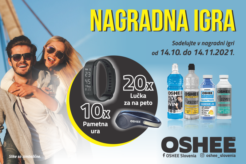 Oshee nagradna igra - Mercator - 14.10.-14.11.2021