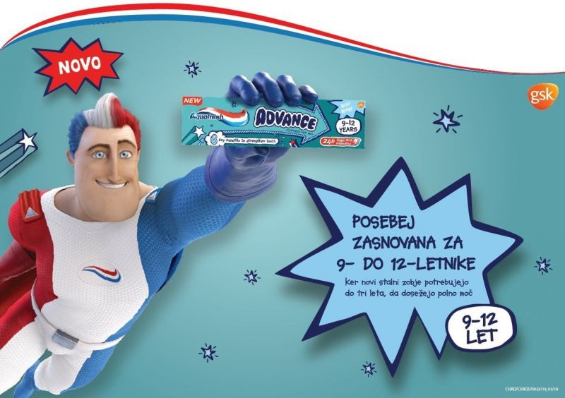 Aquafresh Advance nova otroška zobna pasta