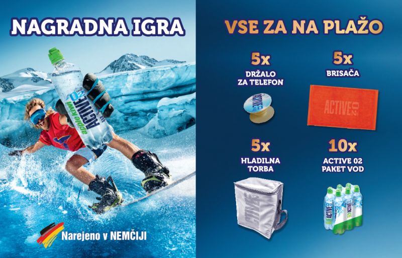 Vseslovenska nagradna igra Active O2 - Vse za na plažo