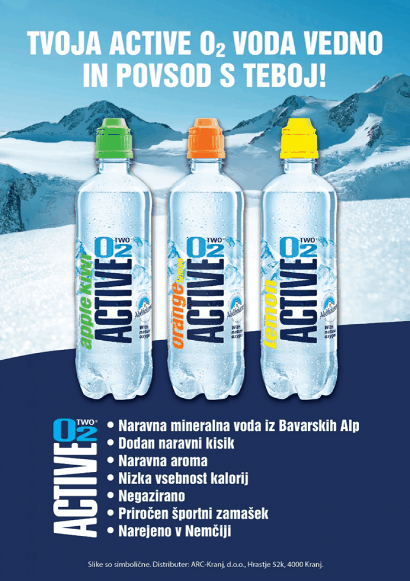 Active O2 - vode z dodanim kisikom