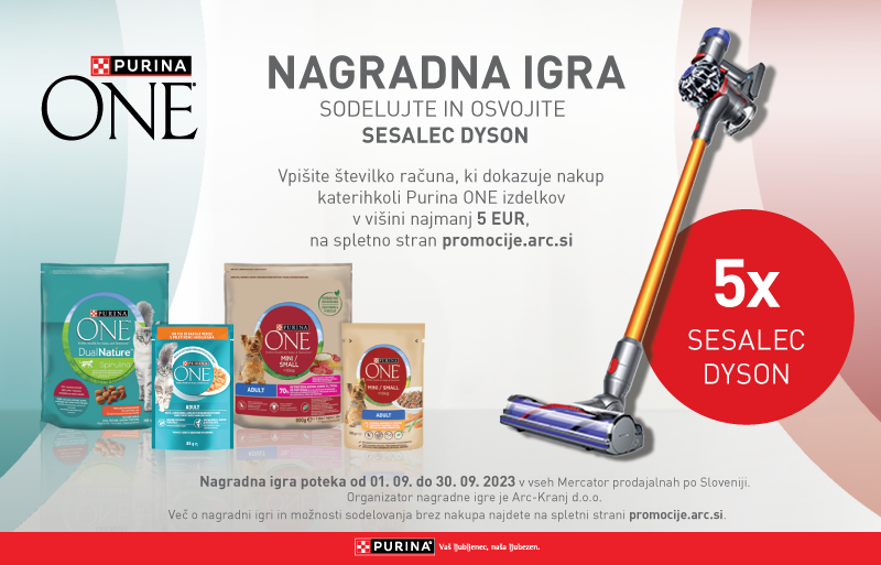 Mercator nagradna igra “Purina ONE nagrajuje“