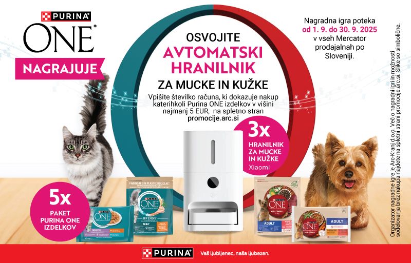 Purina ONE nagrajuje v Mercator trgovinah 2025 – XIAOMI