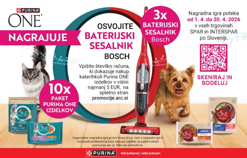 Purina ONE nagrajuje v SPAR trgovinah – april 2026