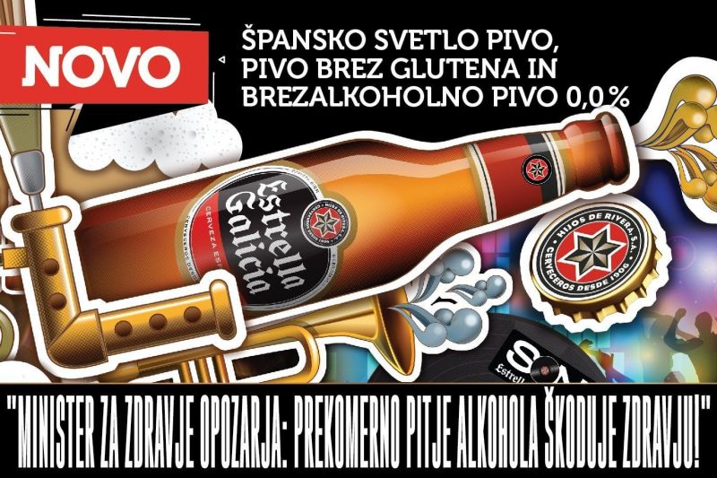 Novo v Sloveniji! Pivo s španskim temperamentom: Estrella Galicia
