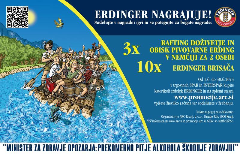 Erdinger Rafting doživetje - NAGRADNA IGRA