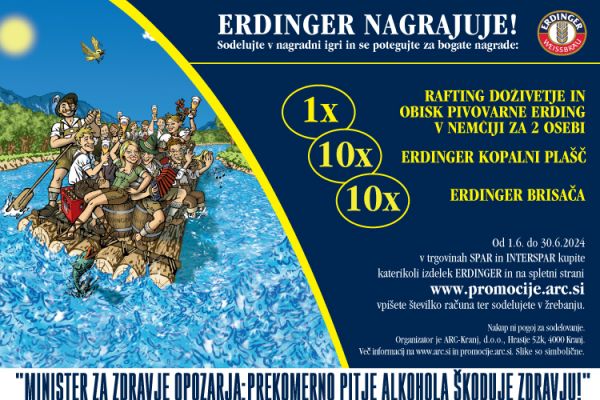 Erdinger Rafting doživetje - SPAR NAGRADNA IGRA Erdinger Rafting doživetje - SPAR NAGRADNA IGRA