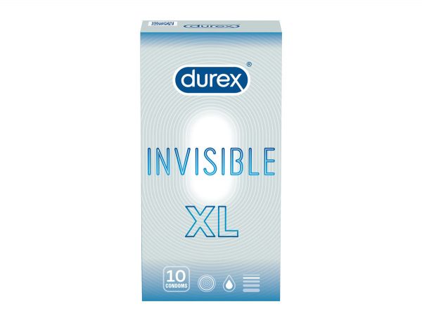 Durex kondomi 10/1 Invisible XL