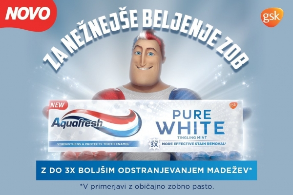 Aquafresh Pure White nova zobna pasta