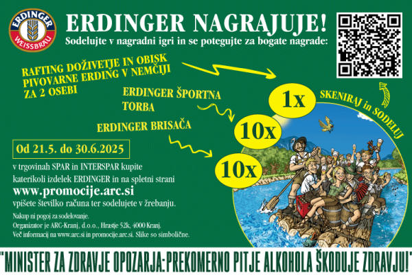„Erdinger Rafting doživetje!“ – SPAR 2025 „Erdinger Rafting doživetje!“ – SPAR 2025