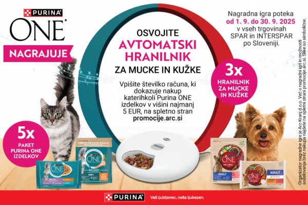 Purina ONE nagrajuje v Spar trgovinah 2025 Purina ONE nagrajuje v Spar trgovinah 2025