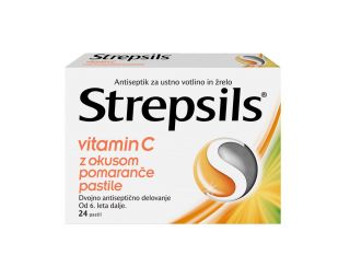 Strepsils® vitamin C z okusom pomaranče pastile