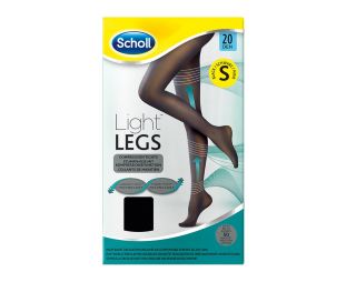 Scholl Kompresijske hlačne nogavice Light Legs 20 DEN S Črna barva