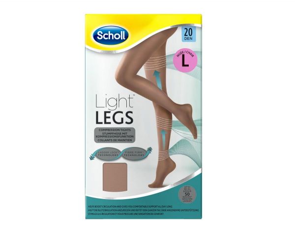 Scholl Kompresijske hlačne nogavice Light Legs 20 DEN L Kožna barva