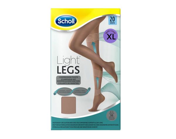 Scholl Kompresijske hlačne nogavice Light Legs 20 DEN XL Kožna barva