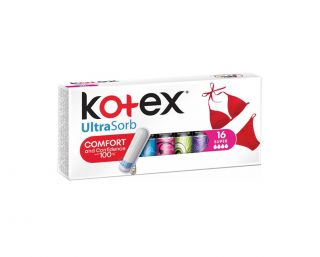 KOTEX UltraSorb Super 16/1 tamponi