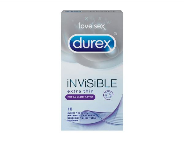 Durex kondomi 10/1 Invisible Lubricated