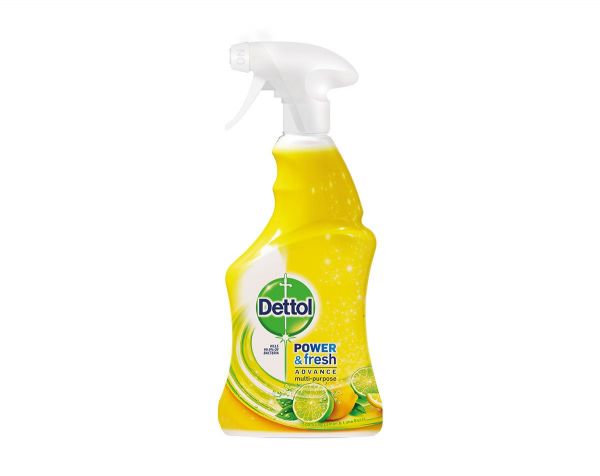 Dettol Power & Fresh Lemon sprej za čiščenje in dezinfekcijo površin 500 ml