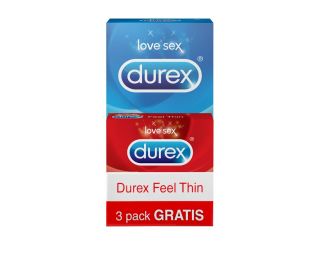 Durex kondomi 12/1s Classic + 3/1s Feel thin