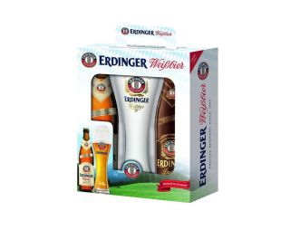 Erdinger Weissbier 5,3% + Dunkel 5,3% set 2+1 kozarec